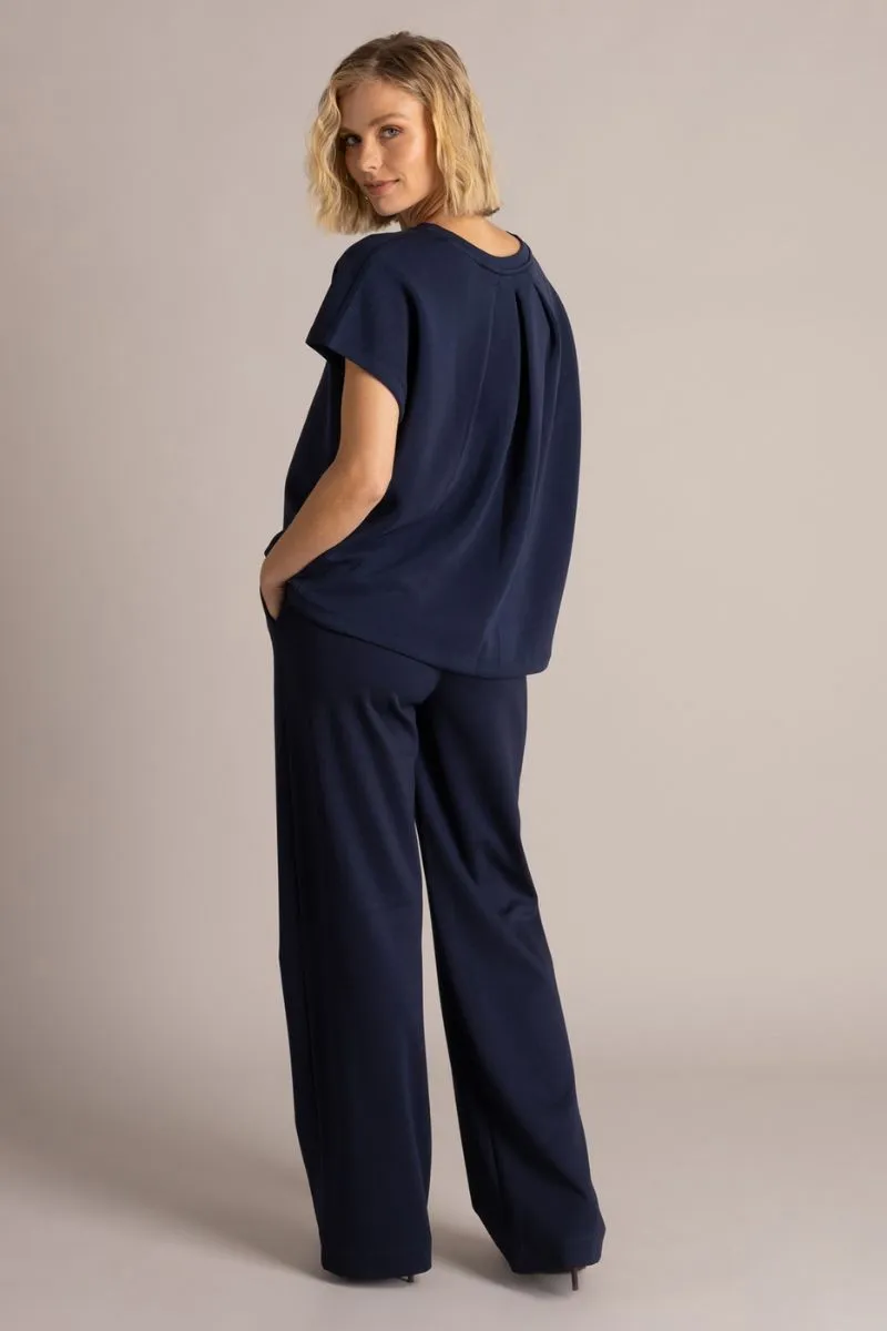 Yest Suna Top donkerblauw, dames top, productfoto